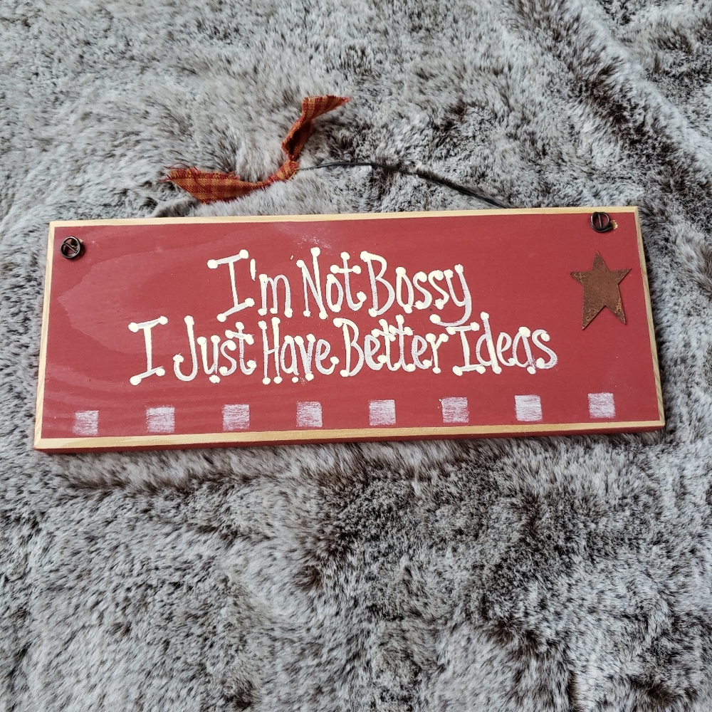 Red Rustic Country Sign - Picture 3 of 6